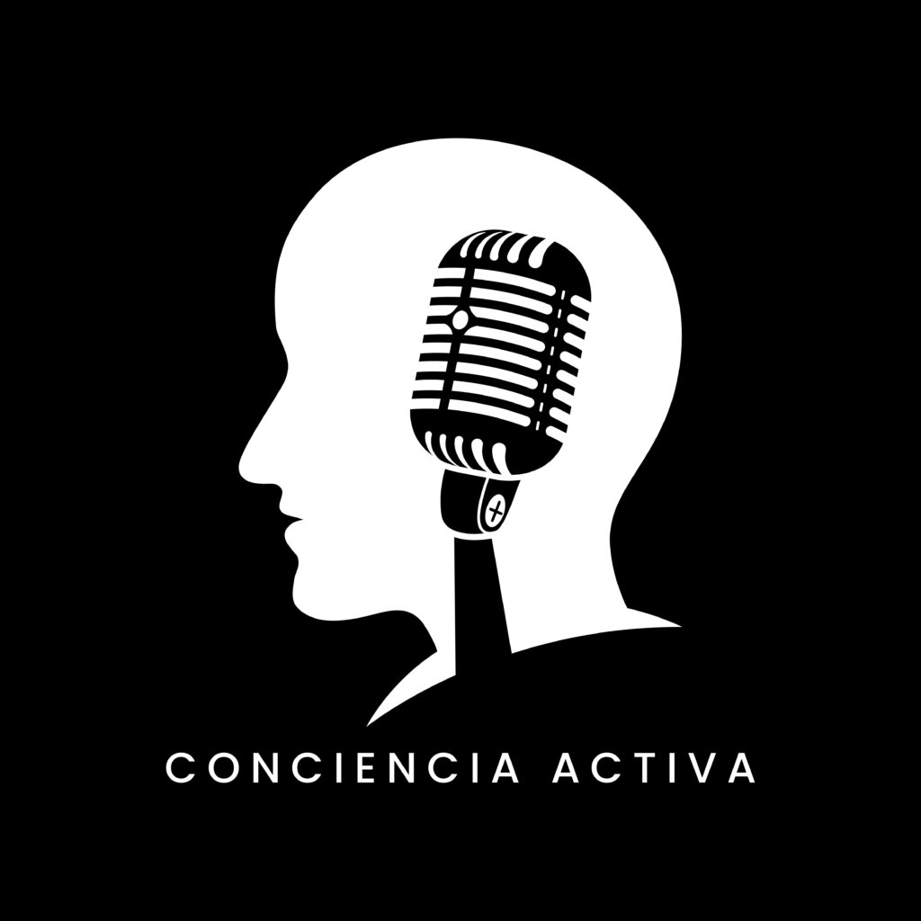 CONCIENCIA ACTIVA Logo - White with Black Background - 5000x5000